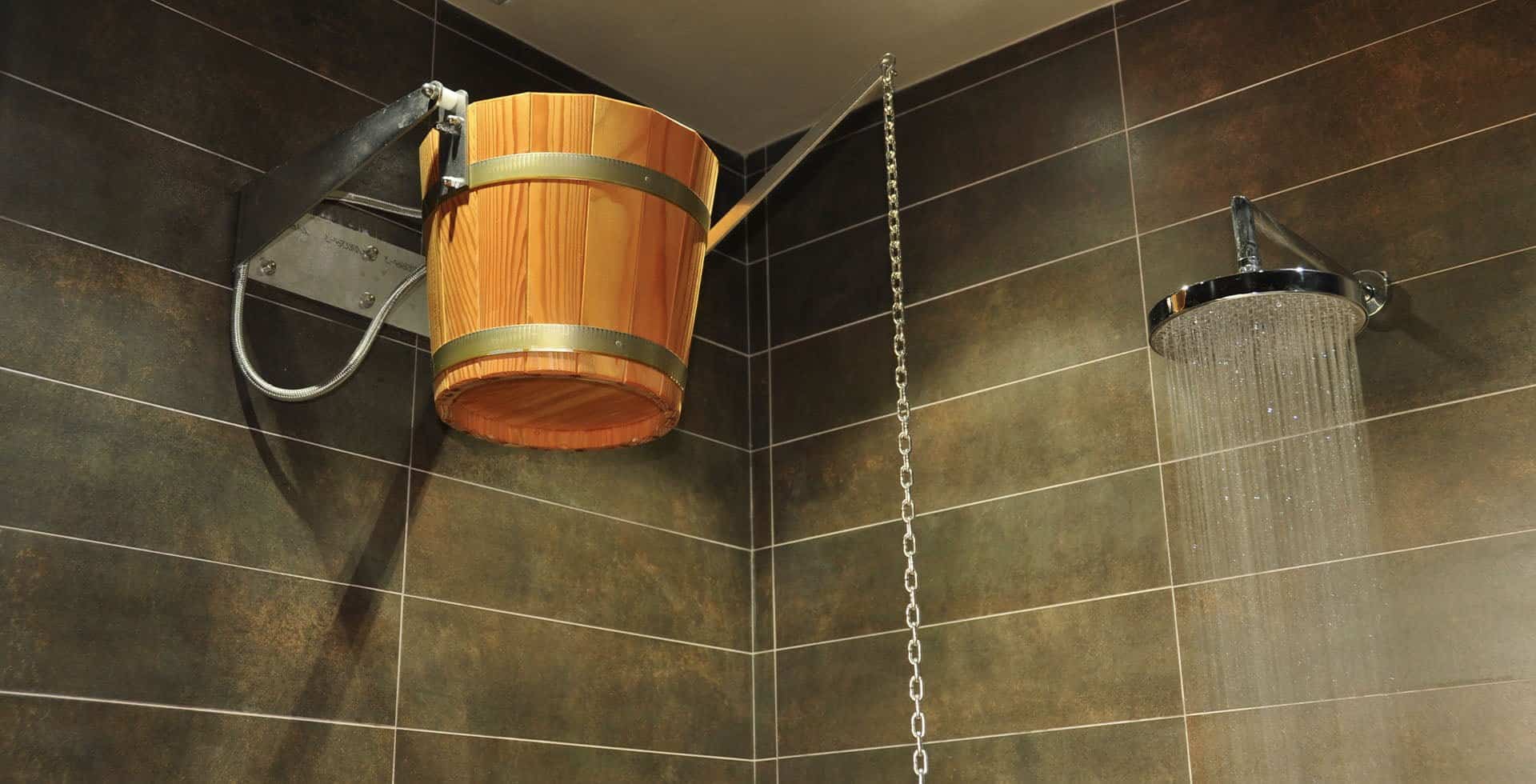 Daring Refreshment: Shock Bucket Rotterdam—a thrilling wellness experience designed by Sauna Dekor, where icy invigoration meets avant-garde design.